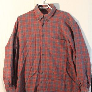 Savoia Red Plaid Casual Button Down